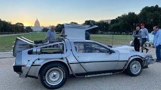 Back to the Future Time Machine Hero Car on display - Cars at the Capitol in Washington D.C. 2021