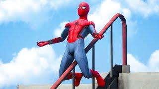 SPIDER-MAN Parkour Fails Ragdolls #1