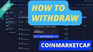 How To Withdraw Money From Coinmarketcap? #coinmarketcap