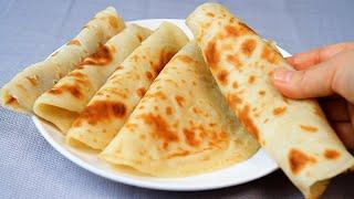 Ready In Only 5 Minutes! No Rolling No Kneading Soft Chapati Make With Liquid Dough