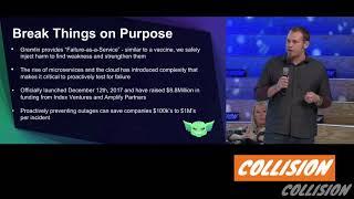 Gremlin CEO discussing Chaos Engineering at Collision Conference 2018