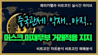 비트코인 실시간, 중국 관세 악재 아직, 머스크 블록체인 미재무부 거래적용 지지 2/6 아침#비트코인 #비트코인실시간 #이더리움 #리플 #cryptocurrency #차트분석