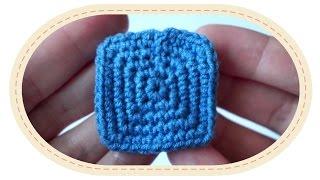 Квадрат крючком. (Урок 7). Crochet square.