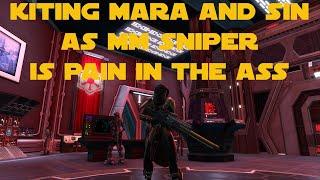 SWTOR PvP 7.2 Arena 4v4 | 2023 lvl 80 - Marksmanship Sniper - Rishi Arena | Kiting mara\sin combo