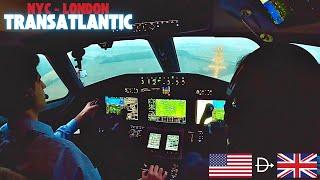 New York To London In A Private Jet! First Transatlantic Flight! (Landing In A Winter Storm)