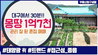 [촌집매매] 세컨 하우스도 좋고 귀농도 좋고!!  대구30분!! 고령IC 10분!! 접근성 최상 관리잘된 웰빙 촌집매매!!, 부동산 탐구생활