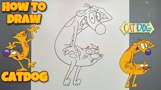 How To Draw CatDog | CatDog | Step By Step Tutorial #drawing #drawingvideo