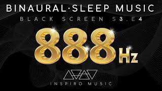 SLEEP MUSIC · BLACK SCREEN · 888hz · Abundance Gate frequency · BINAURAL DELTA WAVES