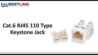 Bestlink Netware Cat.6 RJ45 110 Type Keystone Jack