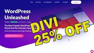 Divi Theme Discount 25% Off | Divi Elegant Themes | Divi Coupon Code