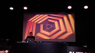 Terry Cavanagh Completes Hyper Hexagonest mode in Super Hexagon on stage (78:32)