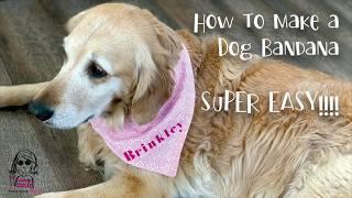 How to make a Dog Bandana - Beginner Sewist Friendly!