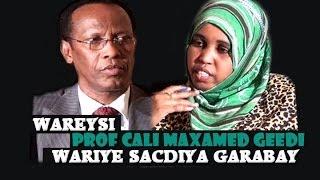 WAREYSI PROF CALI MAXAMED GEEDI 22 12 2013 SOMALI CHANNEL