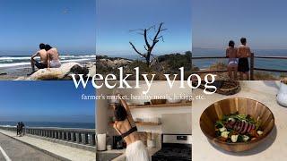 weekly vlog | farmer's market, healthy meals, haul, hiking, etc.