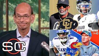 ESPN reacts Colorado has moved up to #16 in the CFP rankings; Deion Sanders could WIN the Big 12?