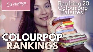 RANKING MY 20 COLOURPOP PALETTES: My Colourpop Eyeshadow Palette Collection!