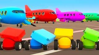 Full episodes of Helper cars cartoons for kids LIVE. Learn colors. Cars & trucks + street vehicles