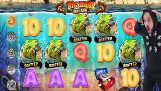 BIG BASS SPLASH - 5 SCATTERS BONUS - I GOT 20 FREE SPINS CASINO SLOT ONLINE EPIC FAILD