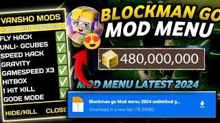 Blockman go Mod Menu v2.94.1 apk 2024 unlimited gcubes,100% work blockmango mod menu apk 2024