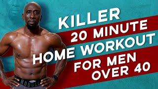 20 Minute At Home HIIT Workout - No Equipment - Bodyweight Only