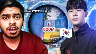 INTERNATIONAL 500m LONG RANGE KOREAN Player? 5 Finger Claw + Gyro Junior BEST Moments in PUBG MOBILE