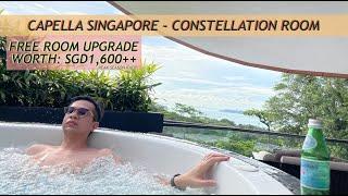 CAPELLA SINGAPORE ULTRA LUXURY RESORT| FREE UPGRADE TO CONSTELLATION ROOM MOST ROMANTIC HOTEL ROOM