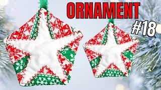 Folded Fabric Star Ornament // DIY Christmas Ornaments