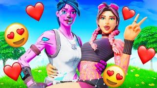 i met a CUTE GIRL and she became my GIRLFRIEND?! (Fortnite)