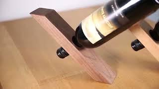 Wine Bottle Holders Balance Fulcrum Wooden Wine Rack