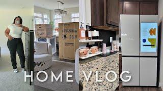 New Samsung Appliances, Decorating for Christmas, New Shoe Cabinet, Shopping | Home Update Vlog