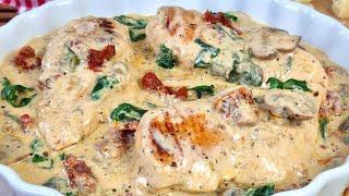 Pollo A La Toscana ¡Una Receta de Pechuga de Pollo Que No Puedes Perderte!