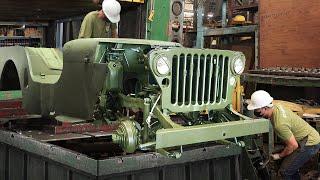 Awesome Way They Build WW2 Willys Jeep From Scratch