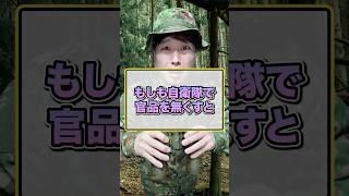 もしも自衛隊で官品をなくすと