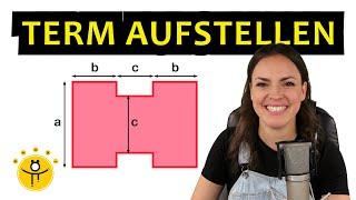 Term aufstellen und berechnen – Fläche, Umfang