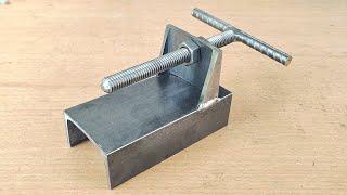 millions of people don't know how to make this iron vise || Homemade iron vise