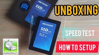 HIKVISION E100 512GB 2.5in SATA 6Gbs SSD | Unboxing | Testing | Speed Test | How to setup | Cheapest