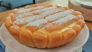 TORTA al LIMONE SENZA FORNO torta alla crema e limone SENZA BURRO torta al limone torta alla crema