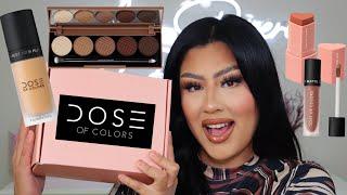 TRYING OUT DOSE OF COLORS FOR THE FIRST TIME!! | TRY ON AND REVIEW | Alma Rivera Beauty