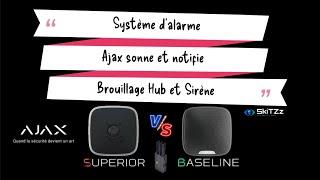 mise à jour alarme ajax brouilleur d'onde Hub Baseline Hybrid et sirène StreetSiren Superior