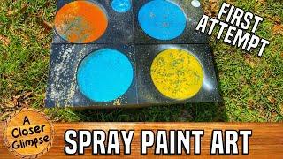 First Attempt at Planetary Spray Paint Art | A Closer Glimpse