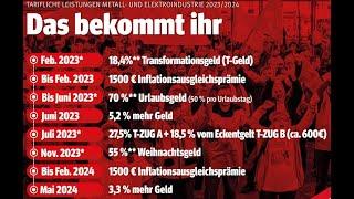 IGM-Tarifvertrag: 5 jährliche Sonderzahlungen mit Rechtsanspruch