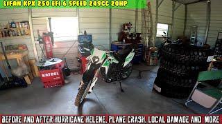 Hurricane Helene before and after, Crystal river. KPX250 to find plane crash, devistating cleanup