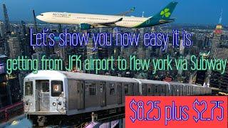 How to get from JFK Airport to Manhattan New York via Subway