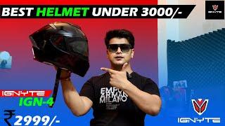 Most Viral Helmet Ignite IGN-4 Gloss Black Best Helmet Under 3000? Better Than Axor & SMK? Ignyte 4