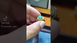 NATURAL BACAN KRISTAL HQ RING PERAK (Price 1Juta) Code B003 ⁉️ WA +62896-6333-0000 ‼️