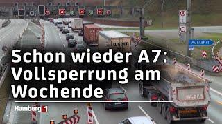 57-stündige Sperrung der A7 rund um den Elbtunnel