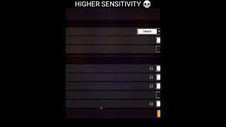 Free Fire Higher Sensitivity #ffmax #freefire #shortsfeed #ffaura #shorts