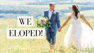 WE'RE MARRIED!!! | ELOPEMENT Q+A | Why? Cost? Location? Tips? Dress? Family?