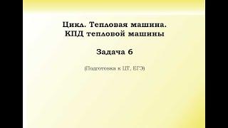 7.9.3 Подготовка к ЦТ и ЕГЭ Задача 6. Молекулярная физика. Цикл. Тепловая машина. КПД тепловой машин