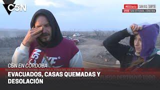 CÓRDOBA: habían TERMINADO su CASA hace TRES MESES y el FUEGO la DESTRUYÓ